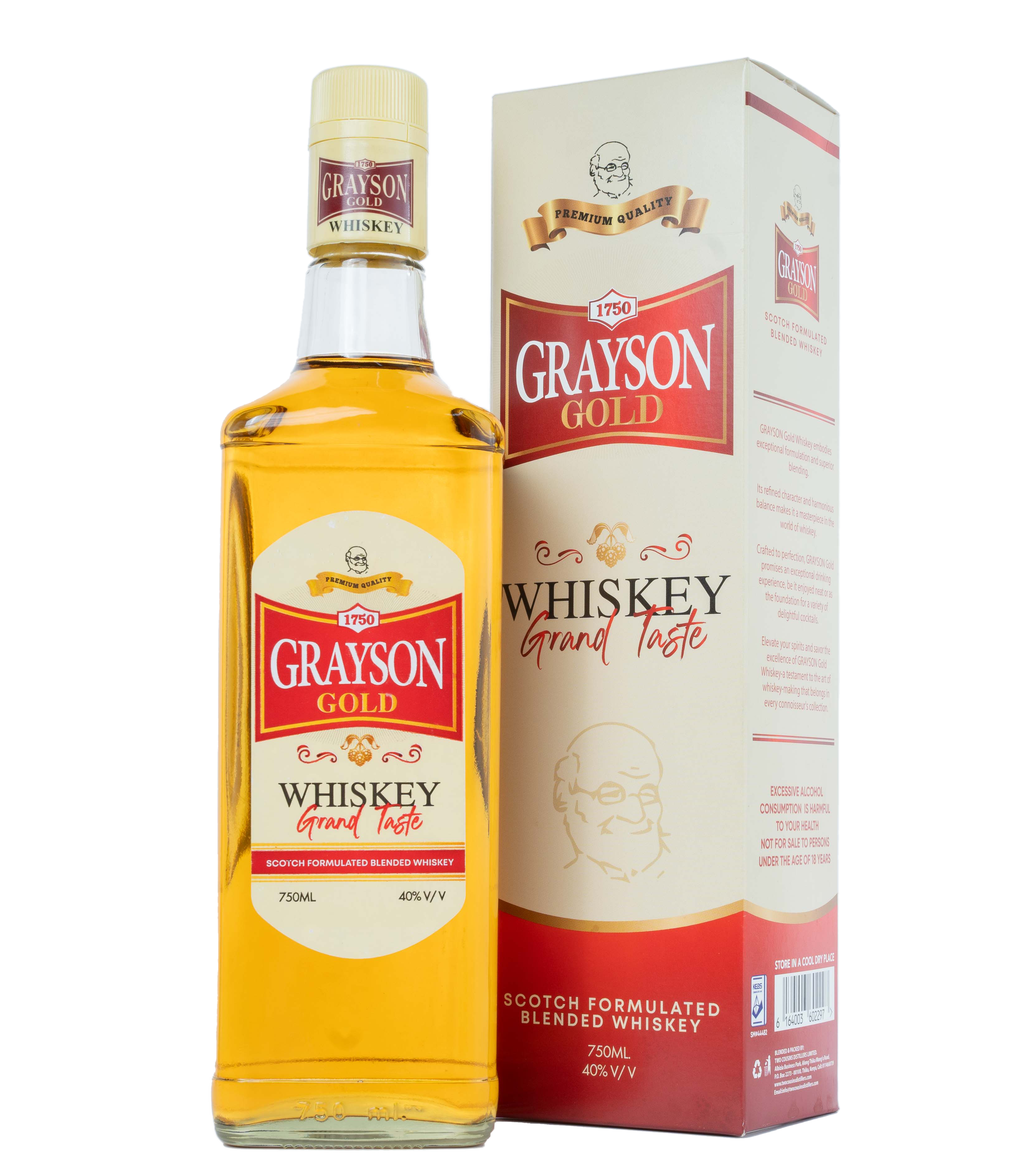 Grasyon Whiskey 750 ml mockup